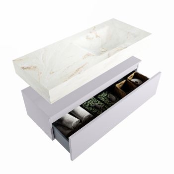 corian waschtisch set alan dlux 110 cm braun marmor frappe ADX110cal1lR1fra