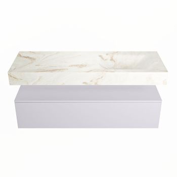 corian waschtisch set alan dlux 130 cm braun marmor frappe ADX130cal1lR0fra