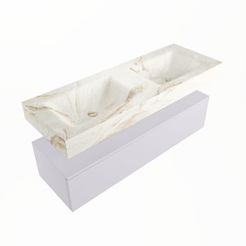 corian waschtisch set alan dlux 130 cm braun marmor frappe ADX130cal1lD0fra