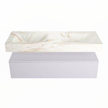 corian waschtisch set alan dlux 130 cm braun marmor frappe ADX130cal1lD2fra