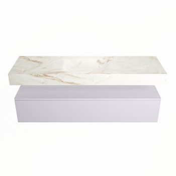 corian waschtisch set alan dlux 150 cm braun marmor frappe ADX150cal1lM0fra