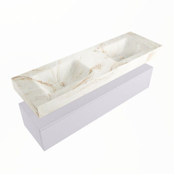 corian waschtisch set alan dlux 150 cm braun marmor frappe ADX150cal1lD0fra