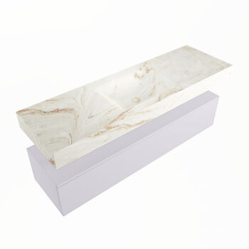 corian waschtisch set alan dlux 150 cm braun marmor frappe ADX150cal1lM1fra