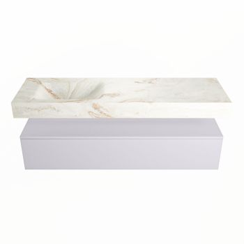 corian waschtisch set alan dlux 150 cm braun marmor frappe ADX150cal1ll1fra