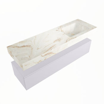 corian waschtisch set alan dlux 150 cm braun marmor frappe ADX150cal1lR1fra