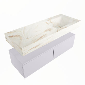 corian waschtisch set alan dlux 120 cm braun marmor frappe ADX120cal2lR1fra