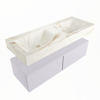 corian waschtisch set alan dlux 120 cm braun marmor frappe ADX120cal2lD2fra
