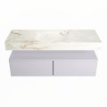 corian waschtisch set alan dlux 130 cm braun marmor frappe ADX130cal2lM0fra