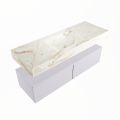 corian waschtisch set alan dlux 130 cm braun marmor frappe ADX130cal2lM0fra