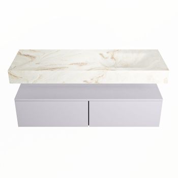 corian waschtisch set alan dlux 130 cm braun marmor frappe ADX130cal2lR1fra