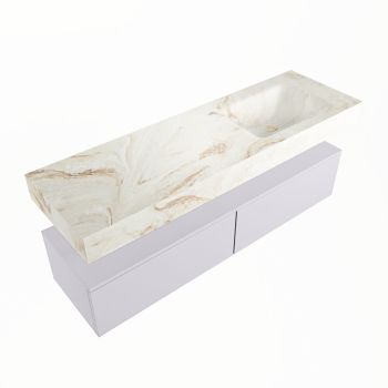 corian waschtisch set alan dlux 150 cm braun marmor frappe ADX150cal2lR0fra