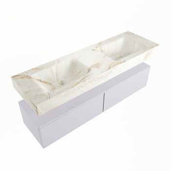 corian waschtisch set alan dlux 150 cm braun marmor frappe ADX150cal2lD0fra