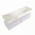 corian waschtisch set alan dlux 150 cm braun marmor frappe ADX150cal2lR1fra