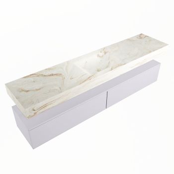 corian waschtisch set alan dlux 200 cm braun marmor frappe ADX200cal2lM0fra