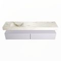 corian waschtisch set alan dlux 200 cm braun marmor frappe ADX200cal2ll0fra