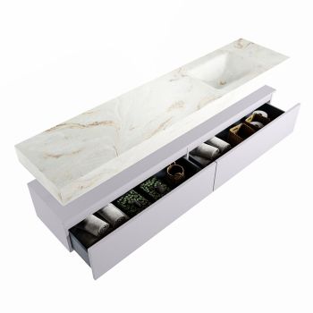 corian waschtisch set alan dlux 200 cm braun marmor frappe ADX200cal2lR0fra