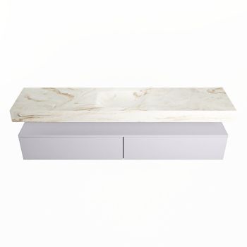 corian waschtisch set alan dlux 200 cm braun marmor frappe ADX200cal2lM1fra