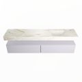 corian waschtisch set alan dlux 200 cm braun marmor frappe ADX200cal2lR1fra