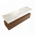 corian waschtisch set alan dlux 150 cm braun marmor frappe ADX150Rus1lM0fra