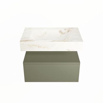 corian waschtisch set alan dlux 70 cm braun marmor frappe ADX70Arm1lM1fra