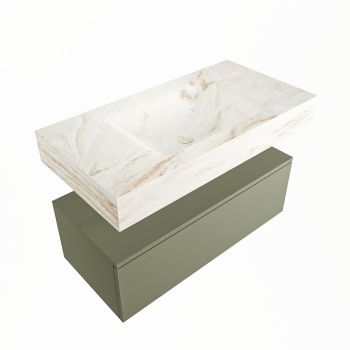 corian waschtisch set alan dlux 90 cm braun marmor frappe ADX90Arm1lM0fra