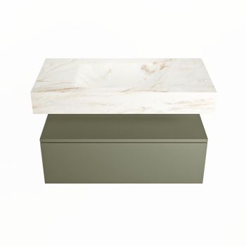 corian waschtisch set alan dlux 90 cm braun marmor frappe ADX90Arm1lM1fra