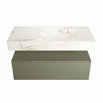 corian waschtisch set alan dlux 100 cm braun marmor frappe ADX100Arm1lR1fra