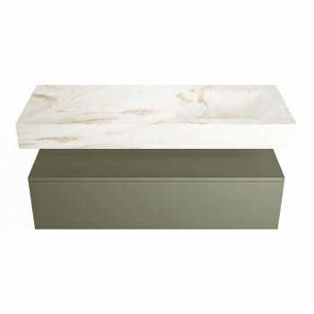 corian waschtisch set alan dlux 120 cm braun marmor frappe ADX120Arm1lR1fra