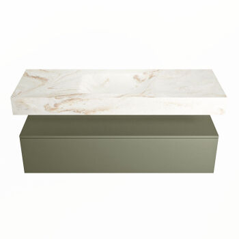 corian waschtisch set alan dlux 130 cm braun marmor frappe ADX130Arm1lM1fra