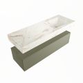 corian waschtisch set alan dlux 130 cm braun marmor frappe ADX130Arm1lR1fra