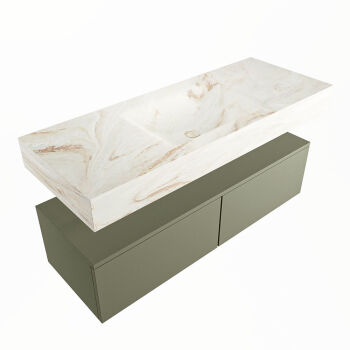 corian waschtisch set alan dlux 120 cm braun marmor frappe ADX120Arm2lM1fra