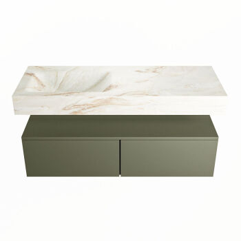 corian waschtisch set alan dlux 120 cm braun marmor frappe ADX120Arm2ll1fra