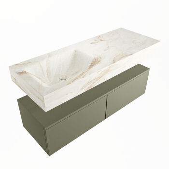corian waschtisch set alan dlux 120 cm braun marmor frappe ADX120Arm2ll1fra