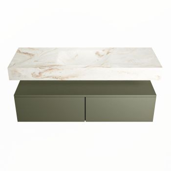 corian waschtisch set alan dlux 130 cm braun marmor frappe ADX130Arm2lM0fra