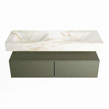 corian waschtisch set alan dlux 130 cm braun marmor frappe ADX130Arm2lD2fra