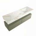 corian waschtisch set alan dlux 150 cm braun marmor frappe ADX150Arm2lR0fra
