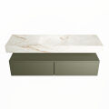 corian waschtisch set alan dlux 150 cm braun marmor frappe ADX150Arm2lM1fra