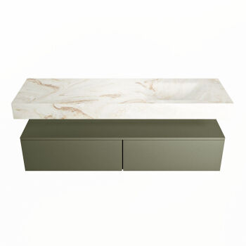 corian waschtisch set alan dlux 150 cm braun marmor frappe ADX150Arm2lR1fra