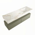 corian waschtisch set alan dlux 150 cm braun marmor frappe ADX150Arm2lR1fra