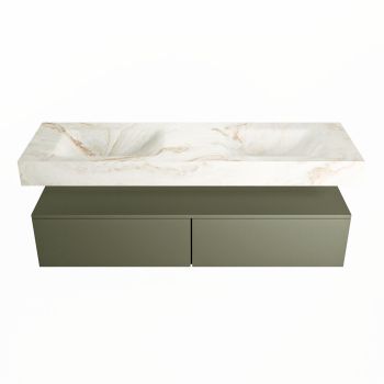 corian waschtisch set alan dlux 150 cm braun marmor frappe ADX150Arm2lD2fra