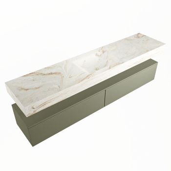 corian waschtisch set alan dlux 200 cm braun marmor frappe ADX200Arm2lM0fra