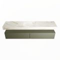 corian waschtisch set alan dlux 200 cm braun marmor frappe ADX200Arm2lM0fra