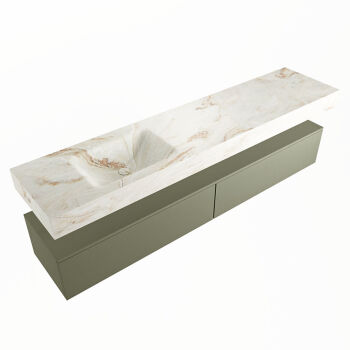 corian waschtisch set alan dlux 200 cm braun marmor frappe ADX200Arm2ll0fra