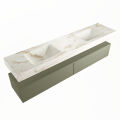 corian waschtisch set alan dlux 200 cm braun marmor frappe ADX200Arm2lD0fra