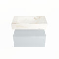 corian waschtisch set alan dlux 70 cm braun marmor frappe ADX70cla1lM1fra