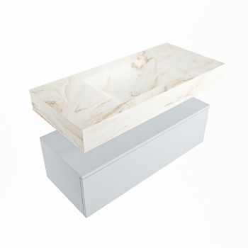 corian waschtisch set alan dlux 100 cm braun marmor frappe ADX100cla1lM0fra