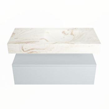corian waschtisch set alan dlux 100 cm braun marmor frappe ADX100cla1lR0fra