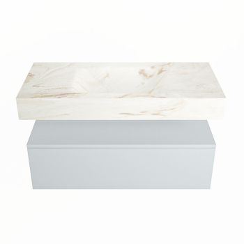 corian waschtisch set alan dlux 100 cm braun marmor frappe ADX100cla1lM1fra