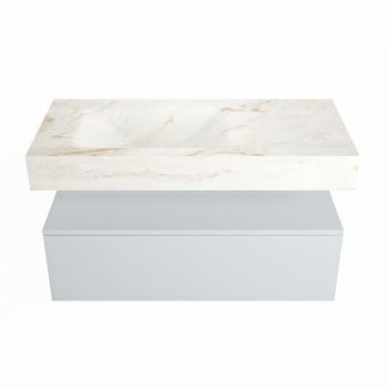 corian waschtisch set alan dlux 100 cm braun marmor frappe ADX100cla1ll1fra
