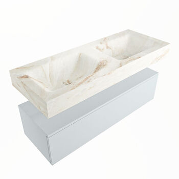 corian waschtisch set alan dlux 120 cm braun marmor frappe ADX120cla1lD2fra